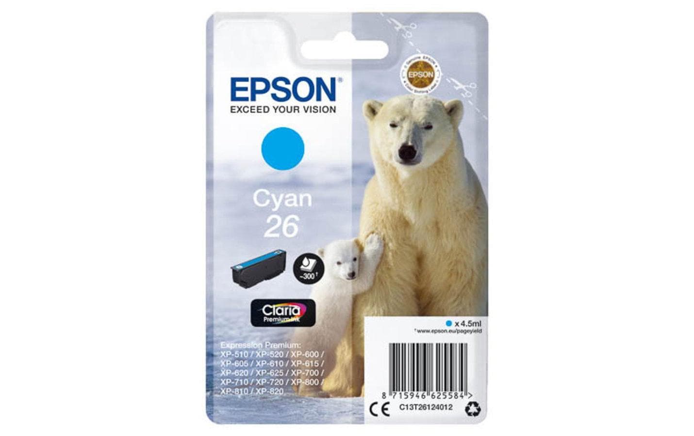 Epson Tinte T26124012 Cyan 2