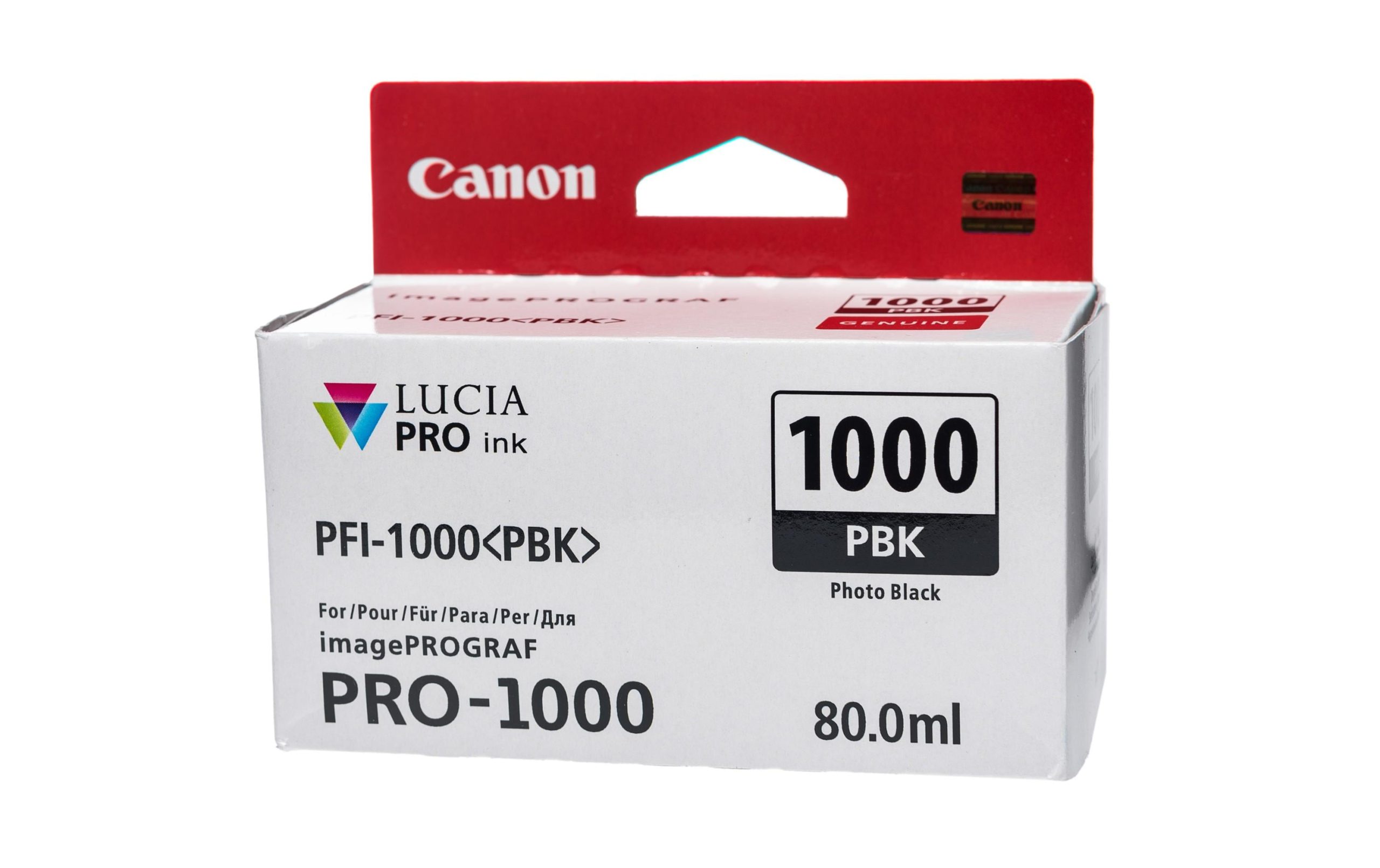 Canon Tinte PFI-1000PBK / 0546C001 Photo Black 3 Canon Tinte PFI-1000PBK / 0546C001 Photo Black
