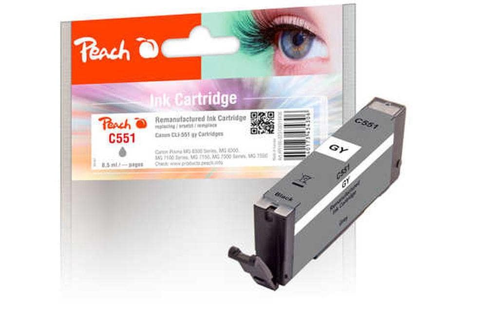 Peach Tinte für Canon CLI-551GY Grey 3 Peach Tinte für Canon CLI-551GY Grey