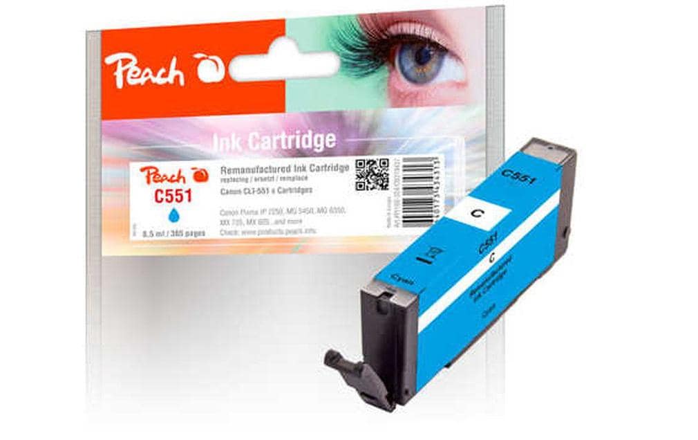 Peach Tinte für Canon CLI-551C Cyan 1