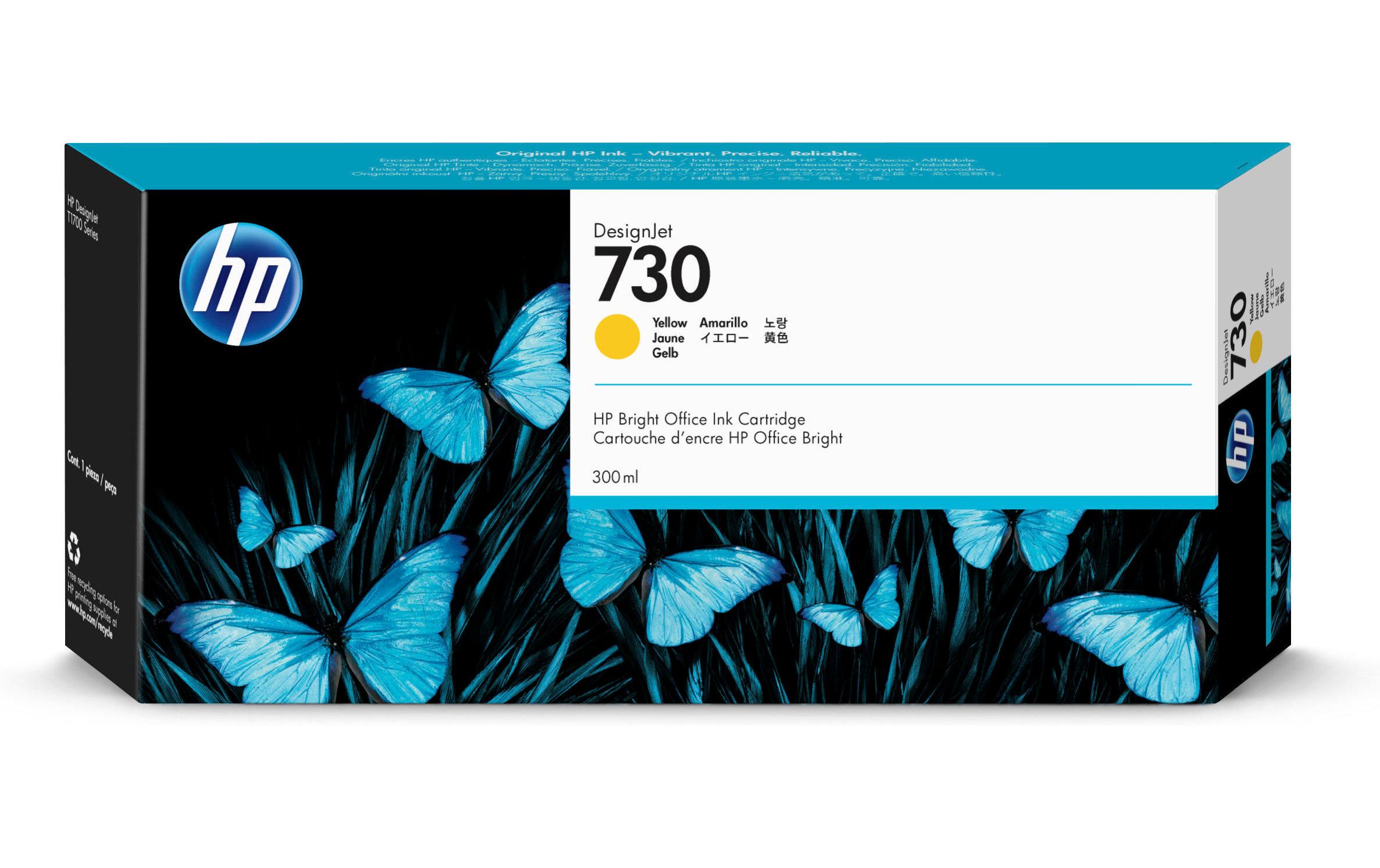 HP Tinte Nr. 730 (P2V70A) Yellow 1