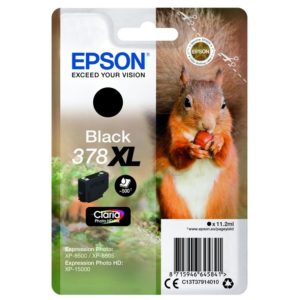 Epson Tinte 378 XL / C13T37914010 Black