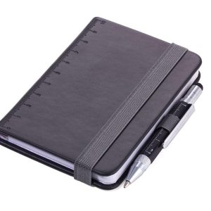 Troika Notizbuch Lilipad+Liliput A7, Blanko, Schwarz