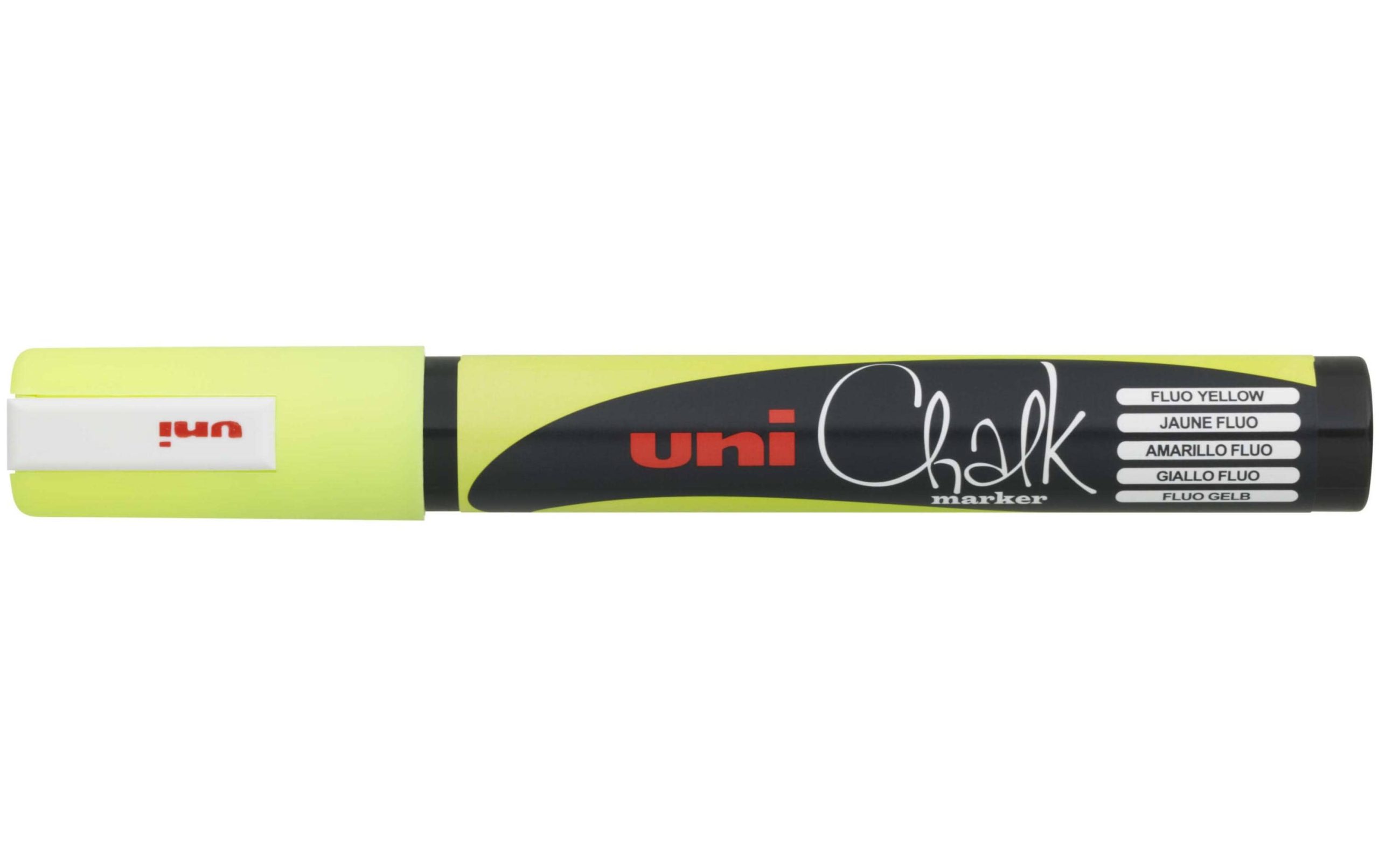 Uni Kreidemarker Uni CHALK 1.8-2.5 mm Fluo Gelb 2 51548966 xxl3 scaled