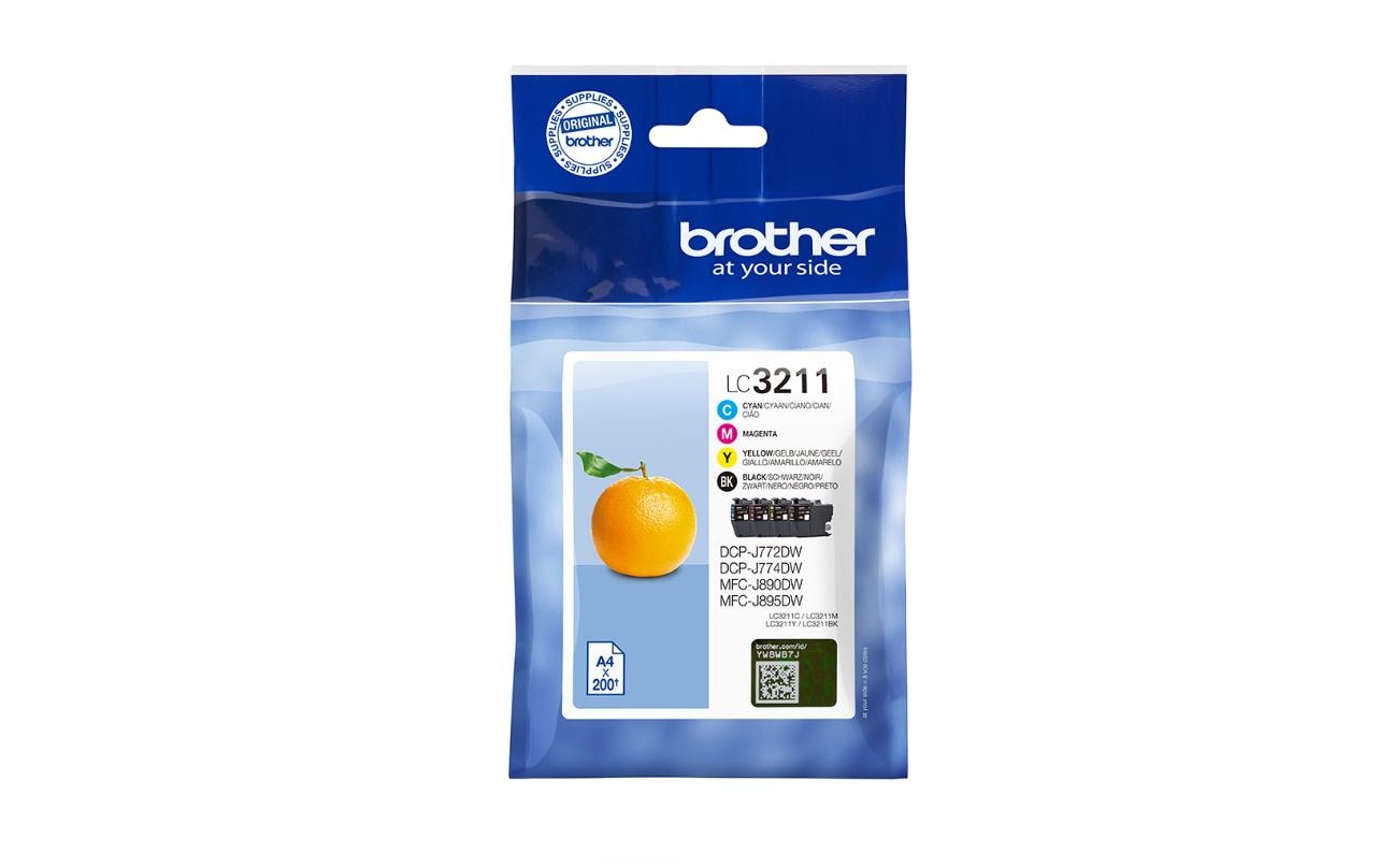 Brother Tintenset LC-3211VAL Magenta/Yellow/Black/Cyan 2