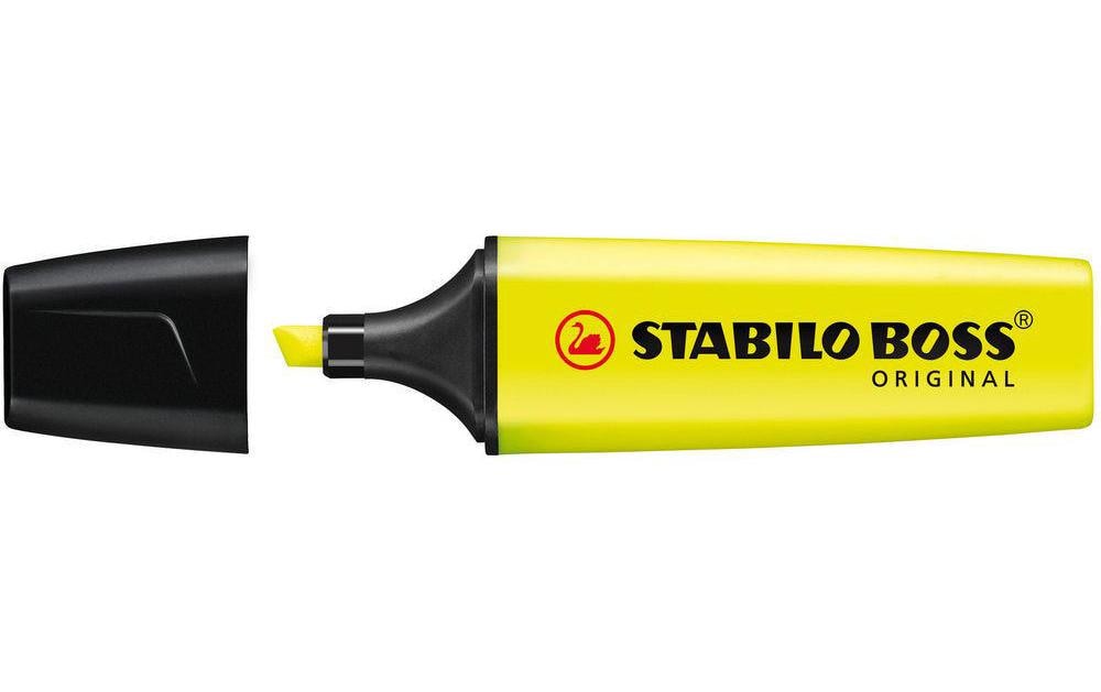 STABILO Textmarker Boss Original Gelb 3 STABILO Textmarker Boss Original Gelb