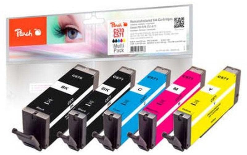 Peach Tintenset für Canon PGI-570/CLI-571 3 Peach Tintenset für Canon PGI-570/CLI-571