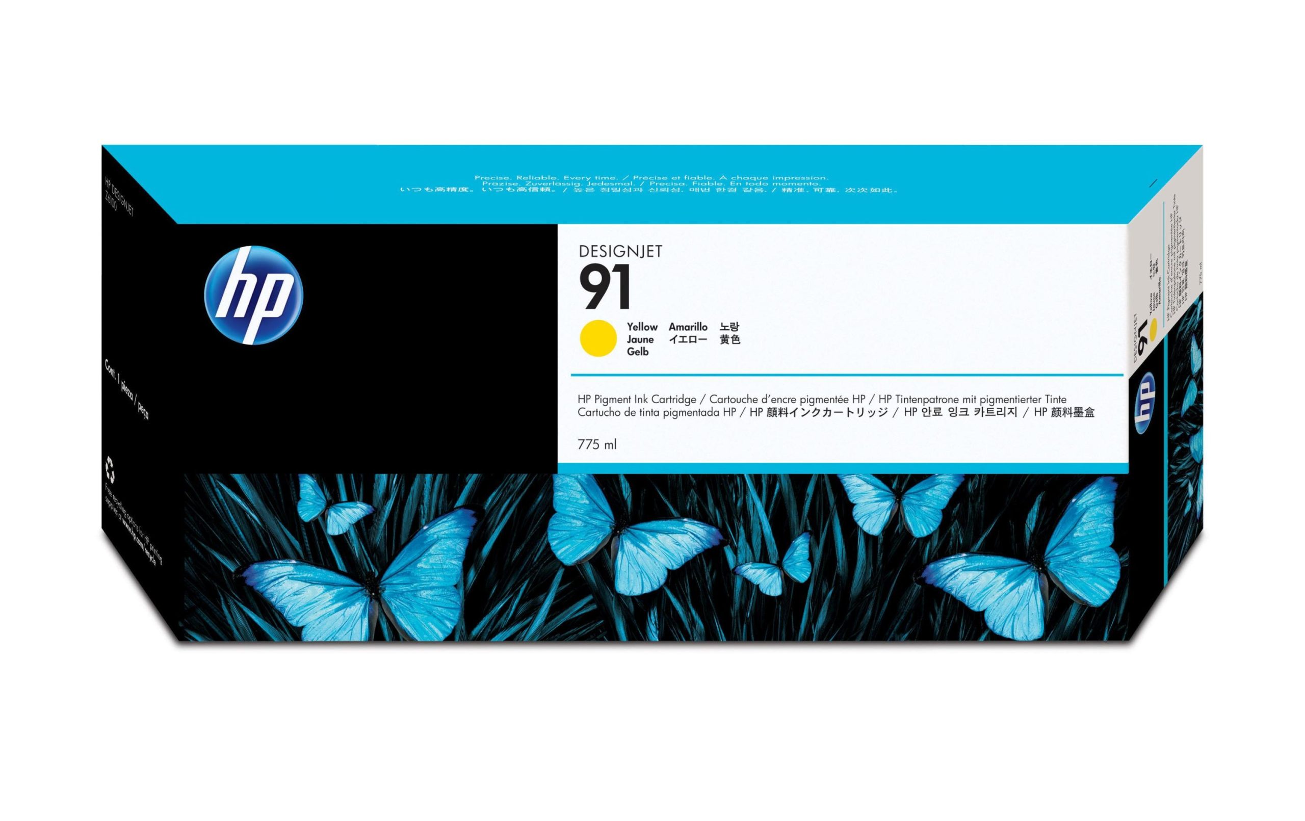 HP Tinte Nr. 91 (C9469A) Yellow 3 HP Tinte Nr. 91 (C9469A) Yellow