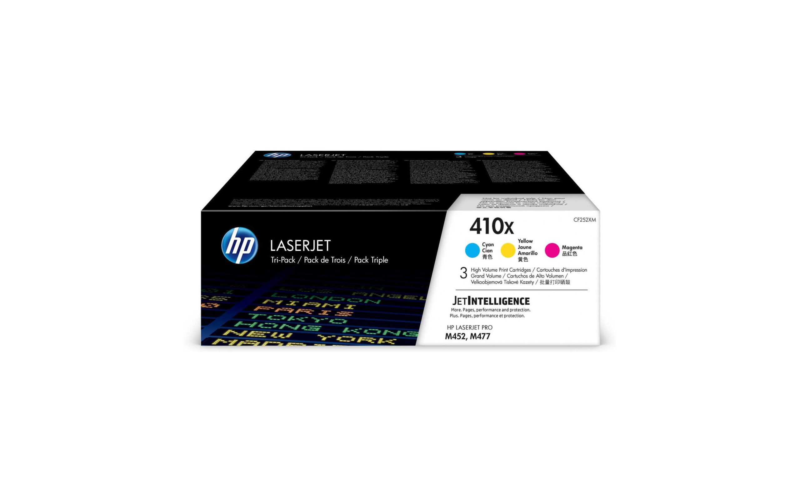 HP Toner Nr. 410X (CF252XM) Magenta/Yellow/Cyan 3 HP Toner Nr. 410X (CF252XM) Magenta/Yellow/Cyan