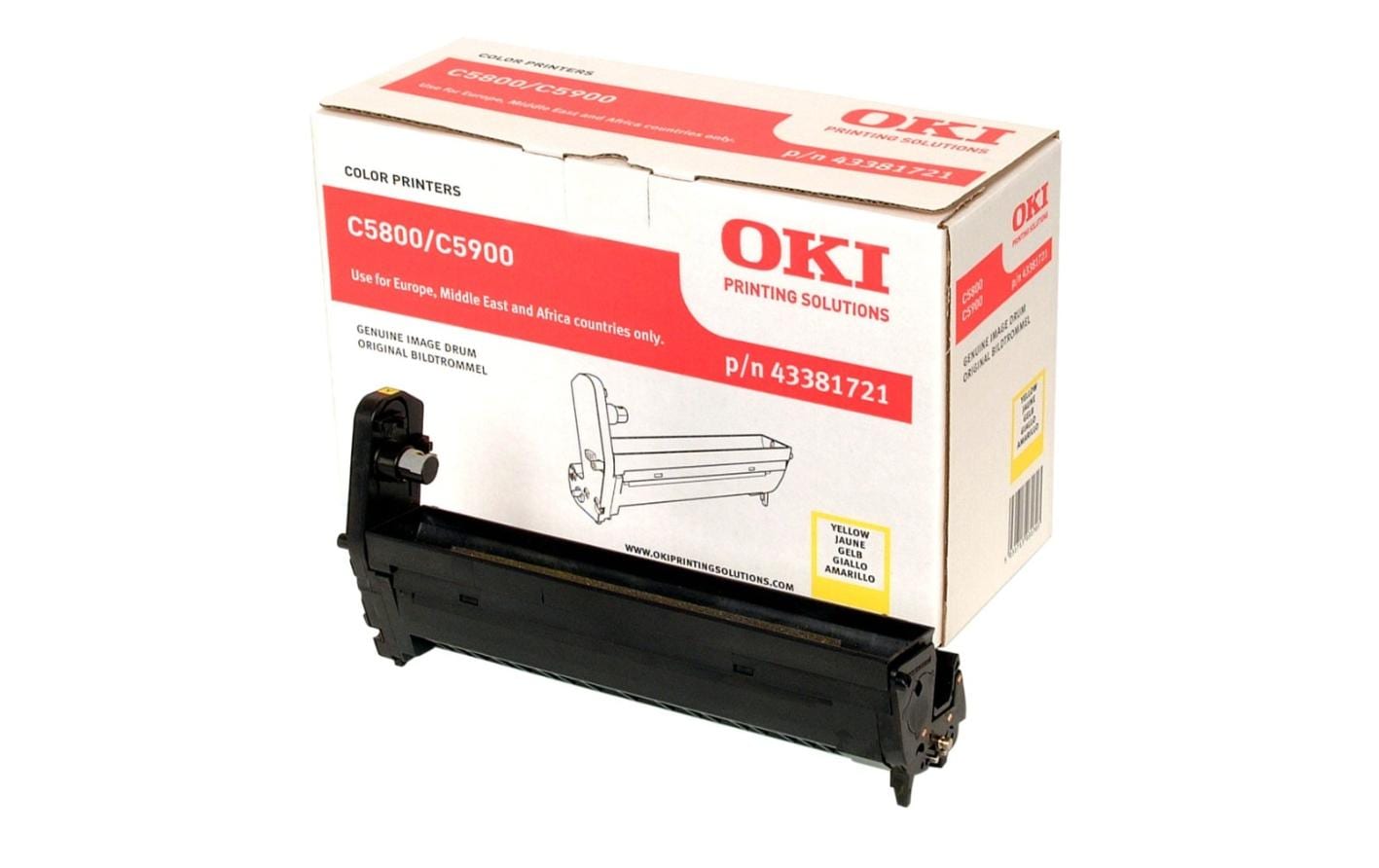 OKI Trommel 43381721 Yellow 3 OKI Trommel 43381721 Yellow