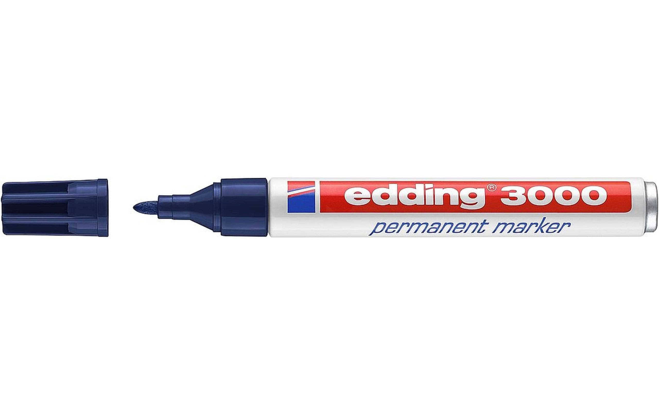 edding Permanent-Marker 3000 Dunkelblau 3 edding Permanent-Marker 3000 Dunkelblau