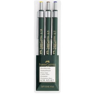 Faber-Castell Minenbleistift Faber-Castell TK-Fine 9760 3er Etui