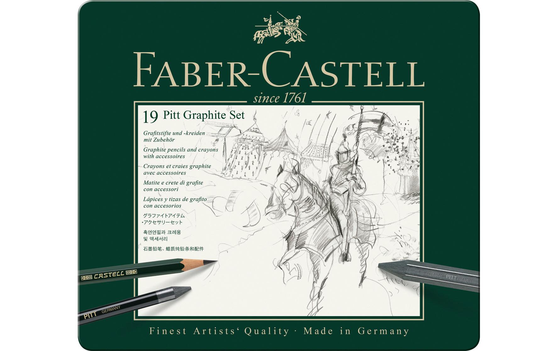 Faber-Castell Graphitstift Faber-Castell PITT 19er Metalletui 3 Faber-Castell Graphitstift Faber-Castell PITT 19er Metalletui