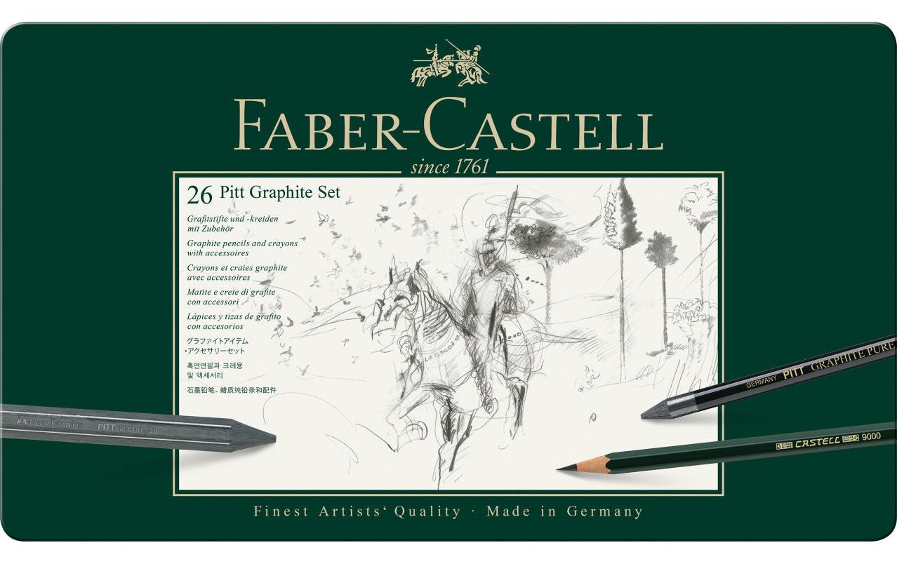 Faber-Castell Graphitstift Faber-Castell PITT 26er Metalletui 1