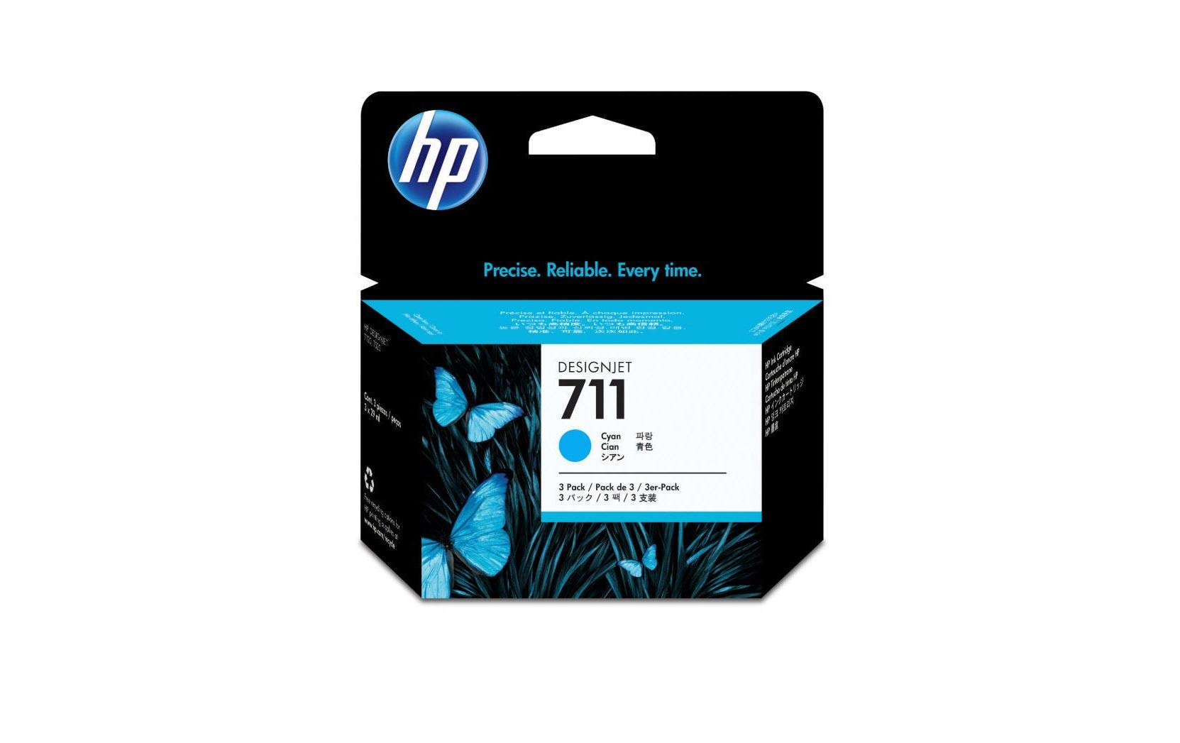 HP Tinte Nr. 711 (CZ134A) Cyan 1