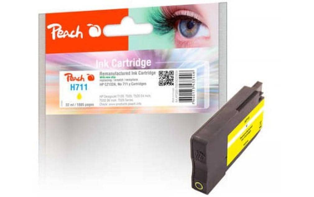 Peach Tinte für HP Nr. 711 (CZ132A) Yellow 3 Peach Tinte für HP Nr. 711 (CZ132A) Yellow