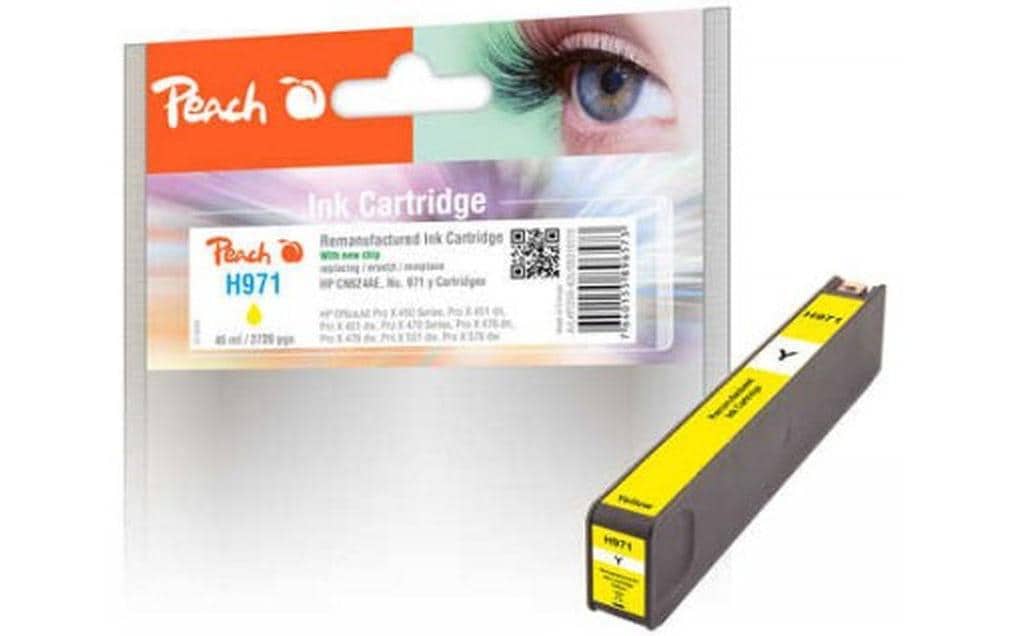 Peach Tinte für HP Nr. 971 (CN624AE) Yellow 3 Peach Tinte für HP Nr. 971 (CN624AE) Yellow