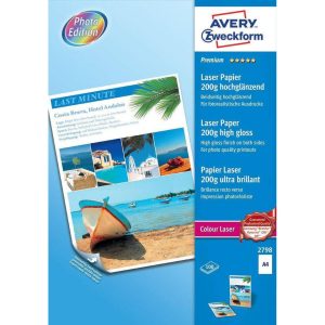 Avery Zweckform Fotopapier Colour Laser A4 200 g/m² 100 Stück