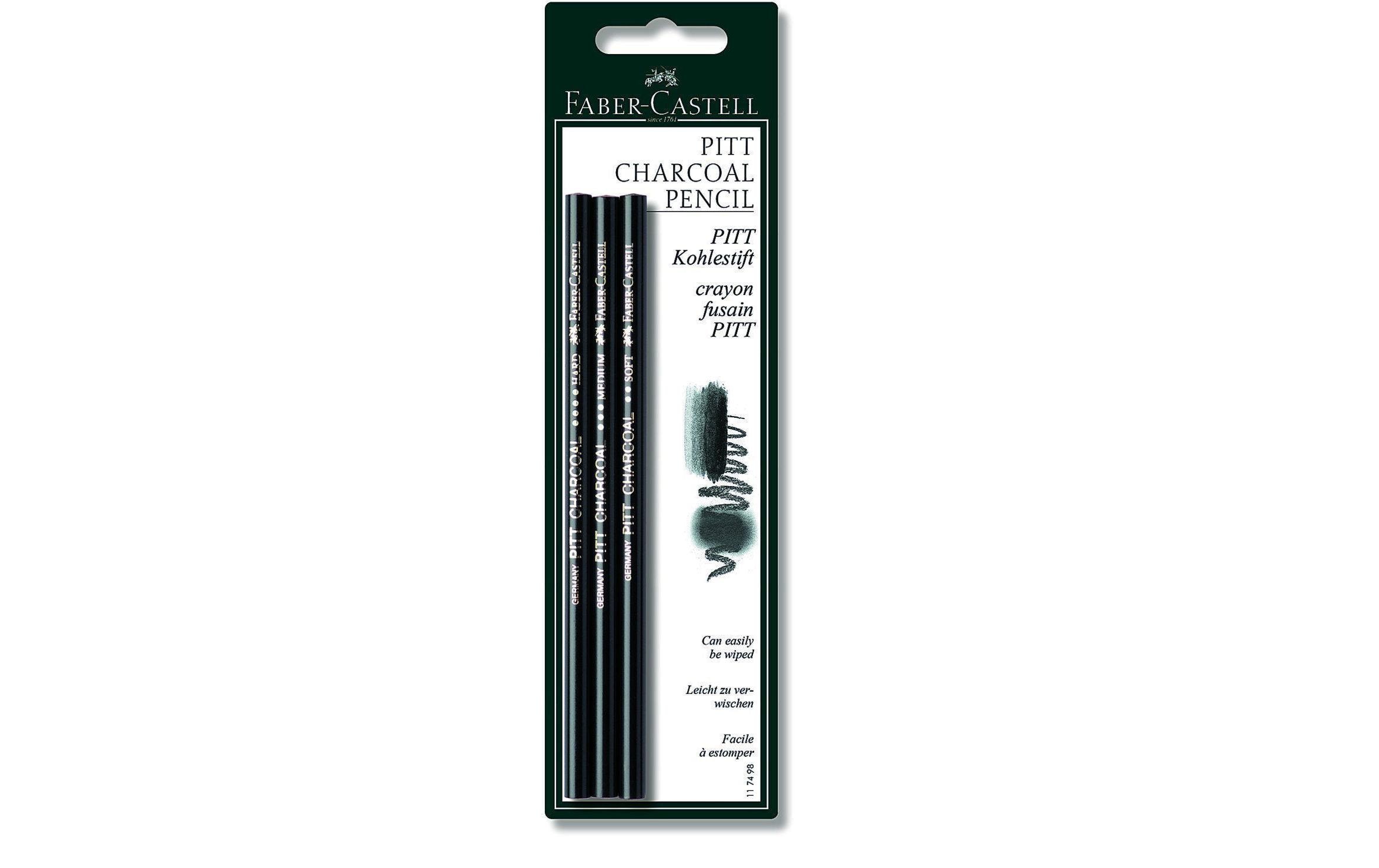 Faber-Castell Zeichenkohle PITT M, 3 Stück 3 Faber-Castell Zeichenkohle PITT M, 3 Stück