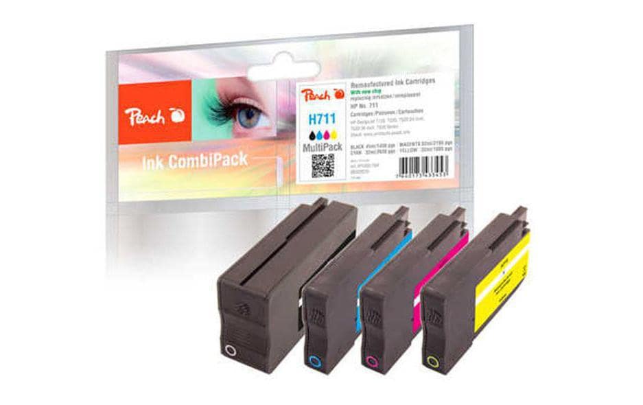 Peach Tinte für HP Nr. 711 Multipack 2