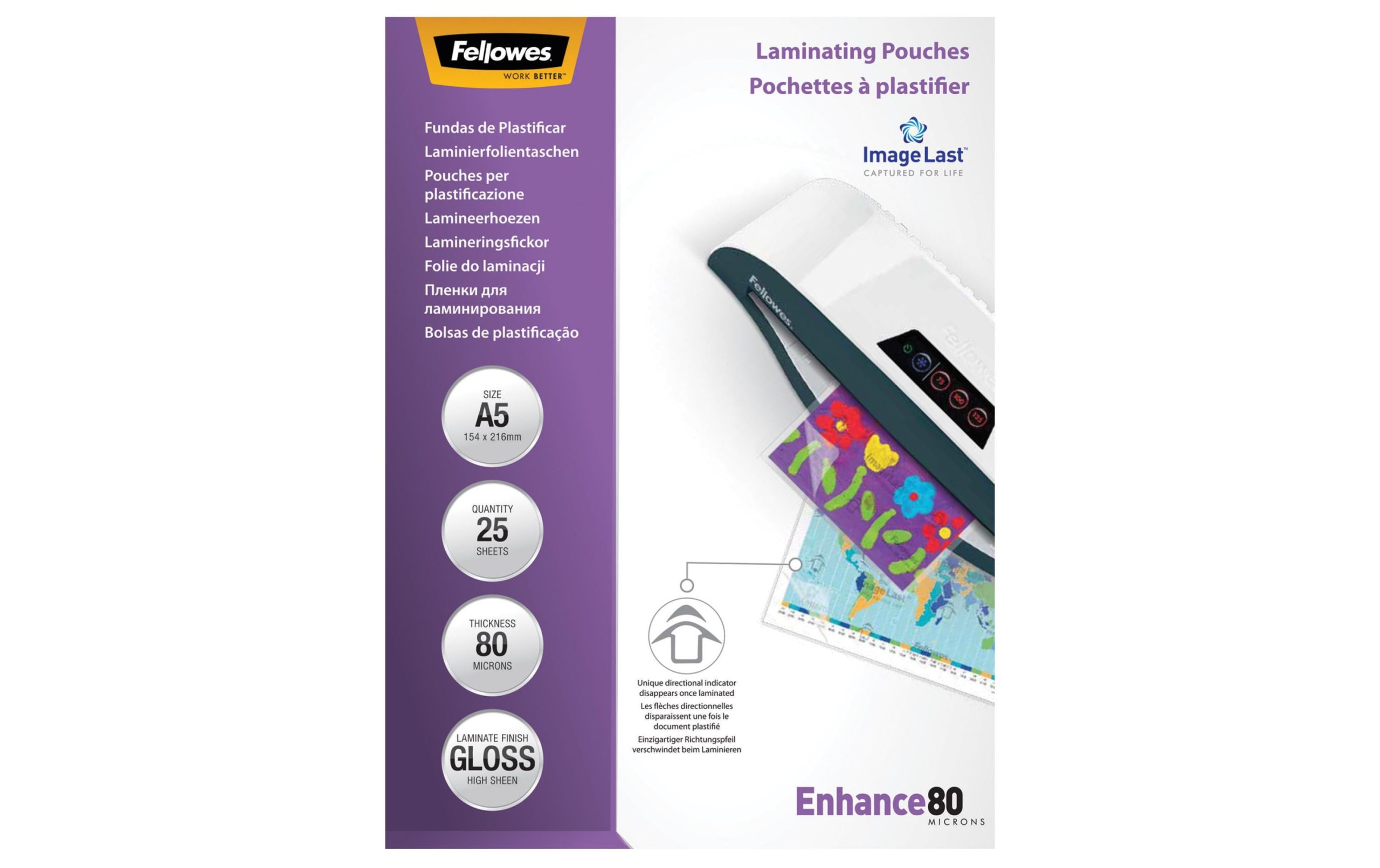 Fellowes Laminierfolie A5, , 25 Stück, Glänzend 2 57895466 xxl3 scaled