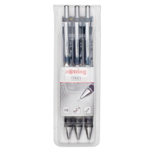 Rotring Minenbleistift Tikky 3er Set HB, 0.35, 0.5, 0.7 mm, Schwarz