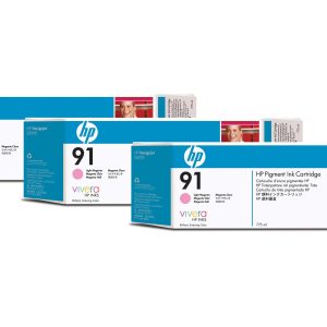 HP Tinte Nr. 91 (C9487A) Light Magenta (3er-Pack)