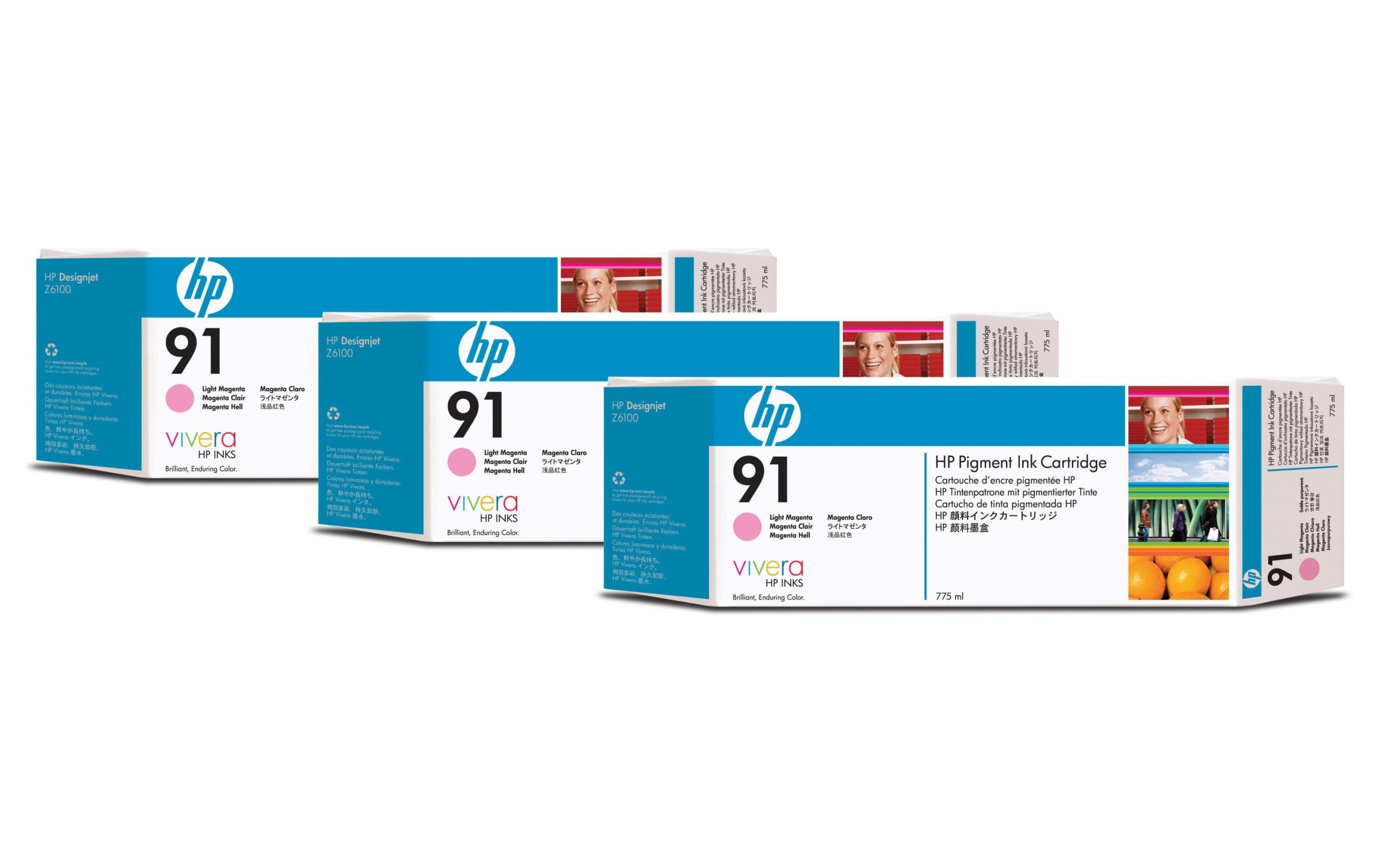 HP Tinte Nr. 91 (C9487A) Light Magenta (3er-Pack) 3 HP Tinte Nr. 91 (C9487A) Light Magenta (3er-Pack)