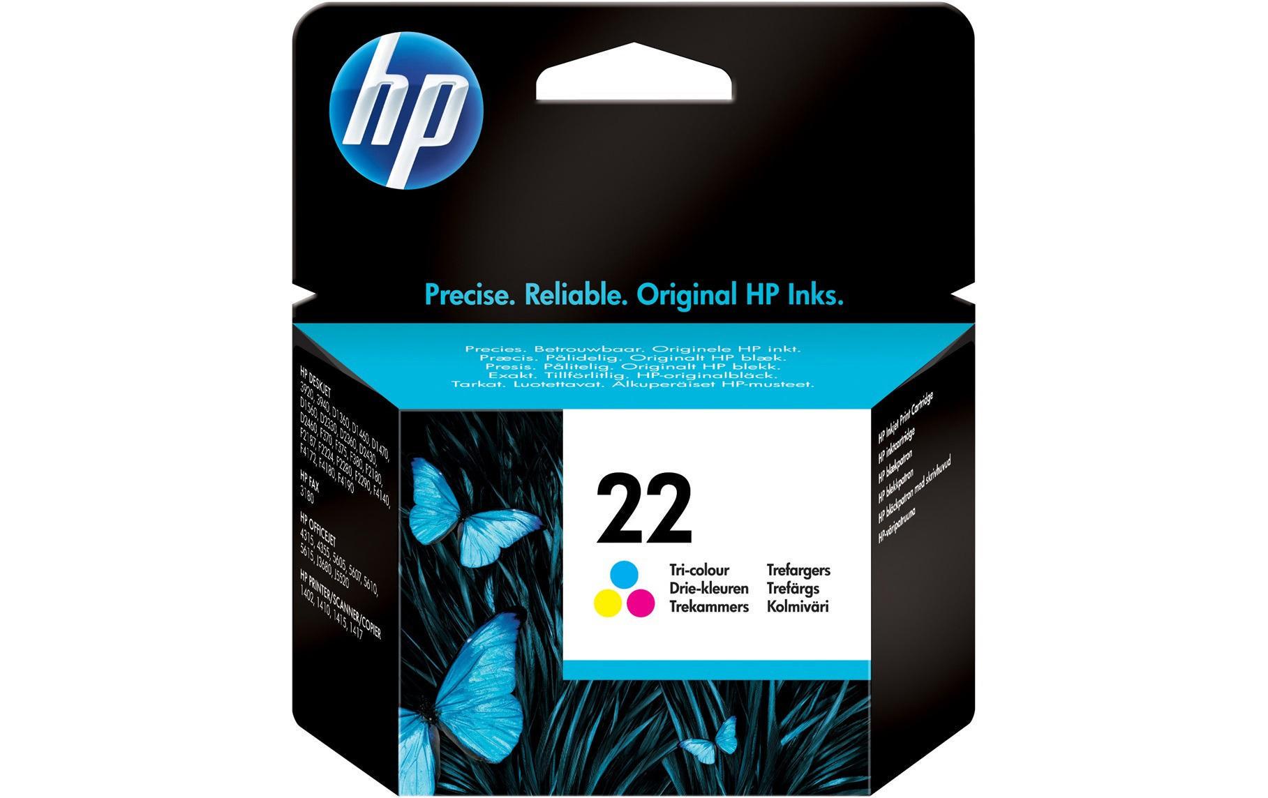 HP Tinte Nr. 22 (C9352AE) Cyan/Magenta/Yellow 1