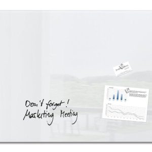 Sigel Magnethaftendes Glassboard artverum 65 cm x 100 cm, Weiss