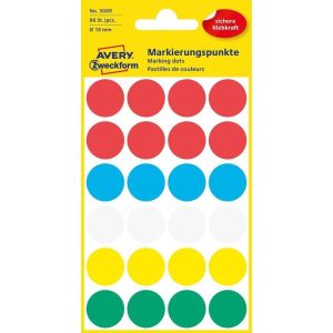 Avery Zweckform Klebepunkte 18 mm Mehrfarbig