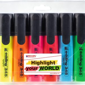 edding Textmarker 345, 6 Stück