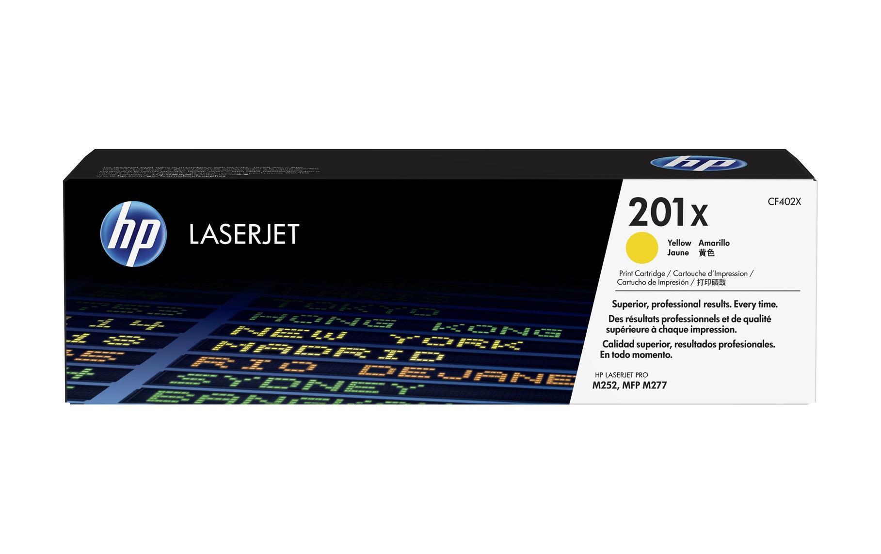 HP Toner Nr. 201X (CF402X) Yellow 3 HP Toner Nr. 201X (CF402X) Yellow