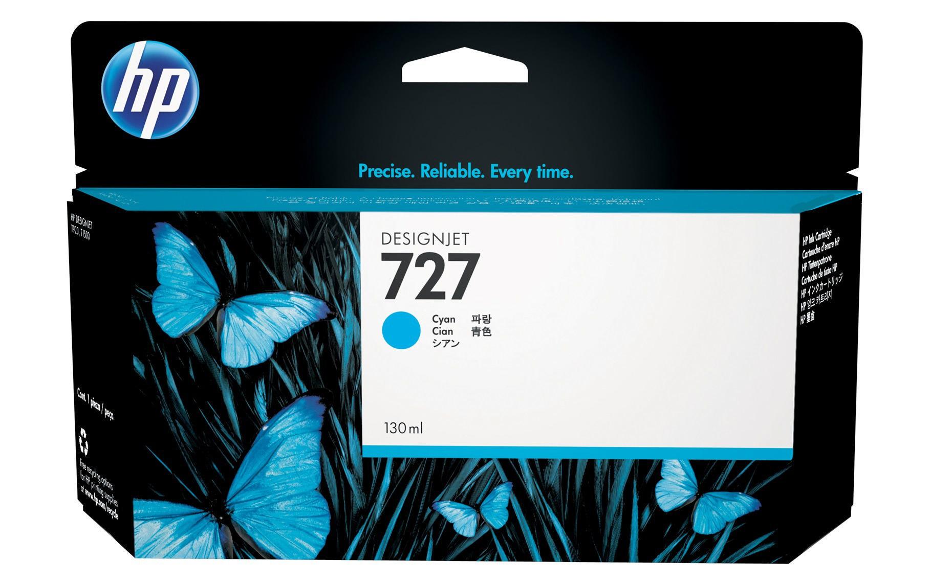 HP Tinte Nr. 727 (B3P19A) Cyan 3 HP Tinte Nr. 727 (B3P19A) Cyan