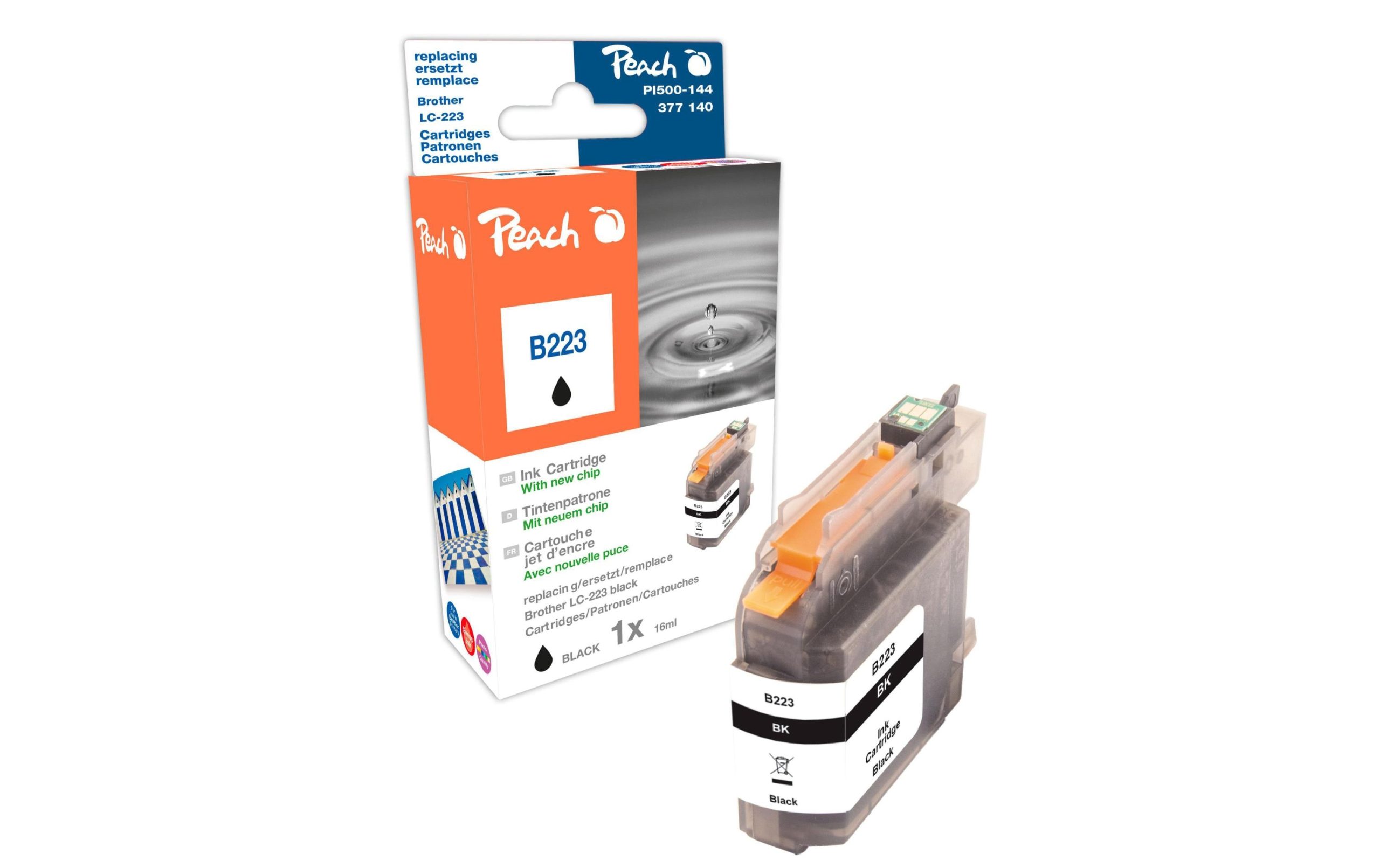 Peach Tinte für Brother LC-223bk Black 1 58302614 xxl3 scaled