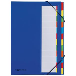 Pagna Ordnungsmappe A4 Premium Blau, 12 Fächer