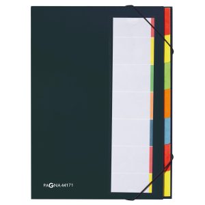Pagna Ordnungsmappe A4 Premium Schwarz, 7 Fächer