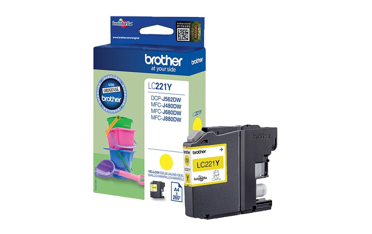 Brother Tinte LC-221Y Yellow 3 Brother Tinte LC-221Y Yellow
