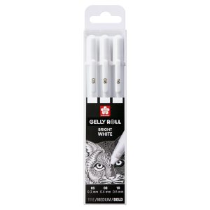 Sakura Gelschreiber Gelly Roll Basic 3er-Set, Weiss