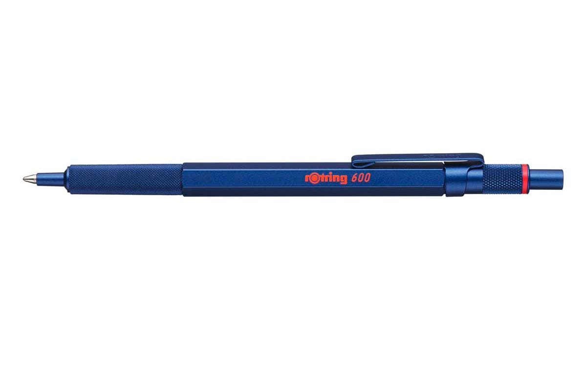 Rotring Kugelschreiber 600 Metallic Medium (M), Blau 2