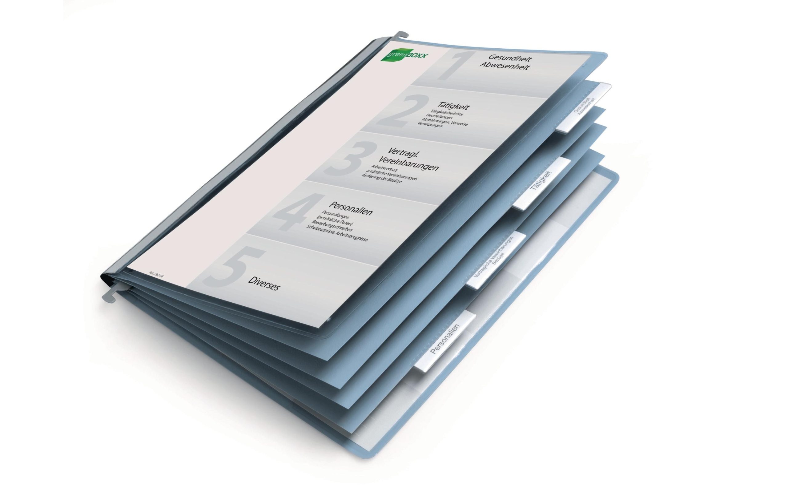 DURABLE Personalakte Blau/Transparent 3 DURABLE Personalakte Blau/Transparent
