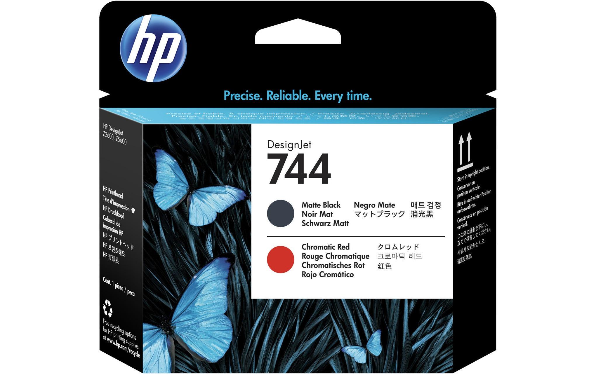 HP Druckkopf Nr. 744 (F9J88A) Chromatic Red/Matte Black 2