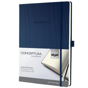 Sigel Notizbuch Conceptum A4, Liniert, Blau
