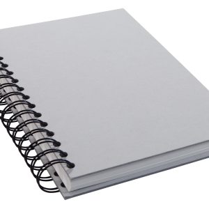 KUNST & PAPIER Notizbuch A5, Verschiedene Lineaturen, Grau