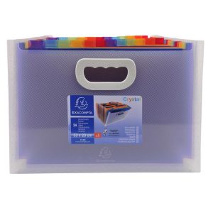 Exacompta Fächermappe Crystal 33 x 23.5 cm, Transparent