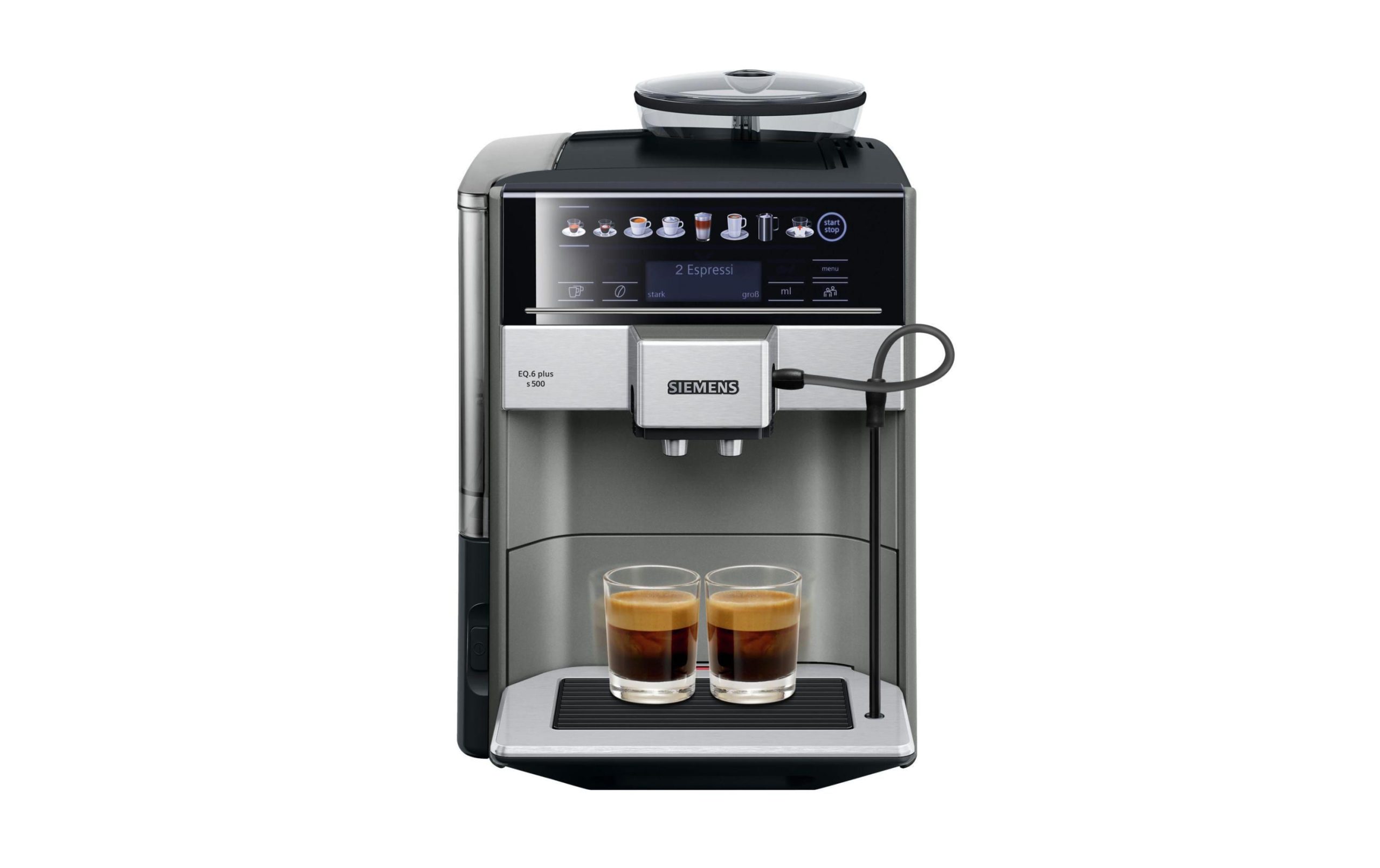 Siemens Kaffeevollautomat EQ.6 plus s500 Schwarz, Silber 3 Siemens Kaffeevollautomat EQ.6 plus s500 Schwarz, Silber