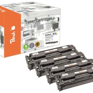 Peach Tonerset für HP Nr. 128A (CE32A) BK, C, M, Y