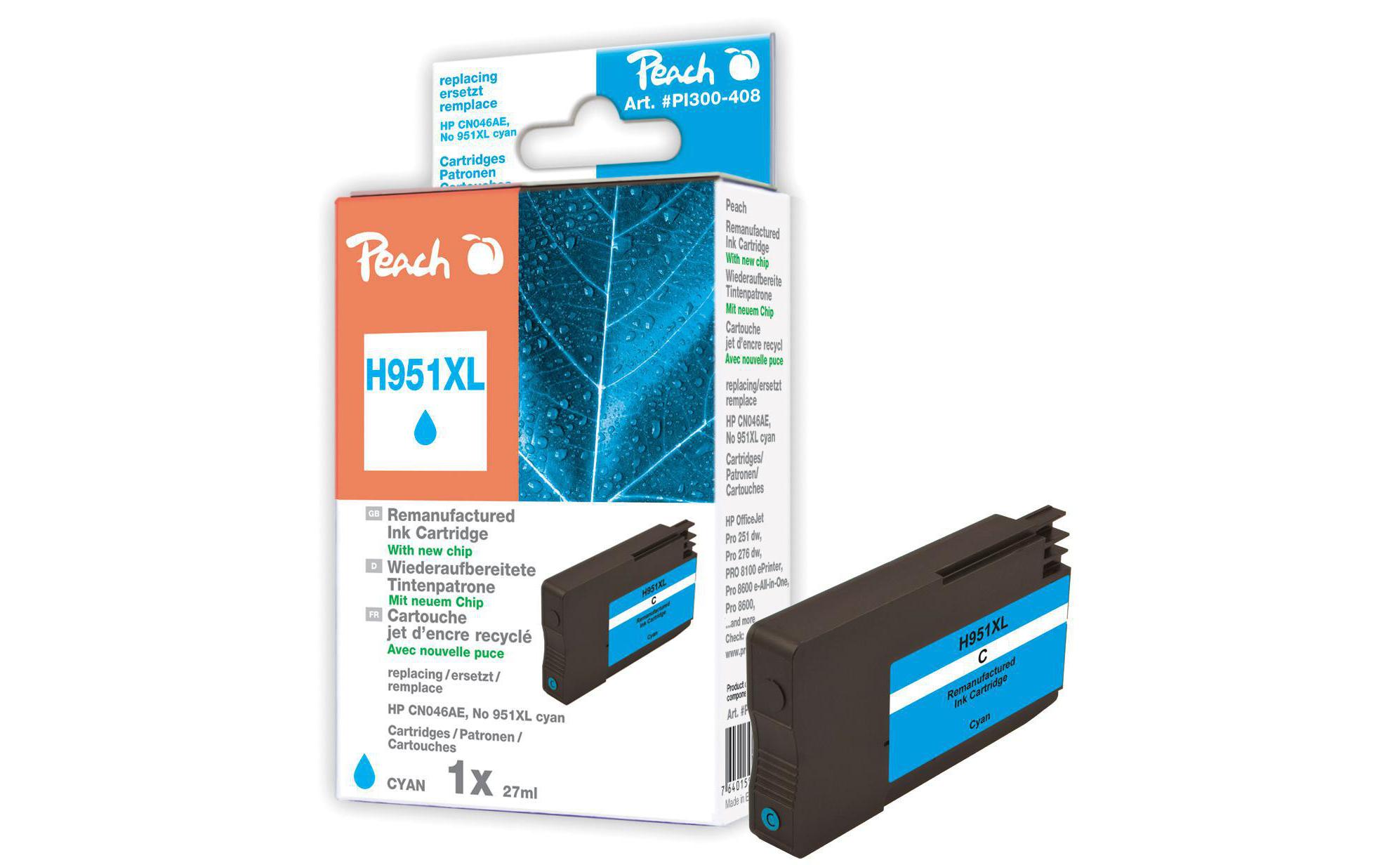 Peach Tinte für HP Nr. 951XL (CN046AE) Cyan 2