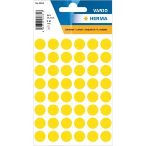 Herma Stickers Klebepunkte Vario Ø 13 mm, Gelb