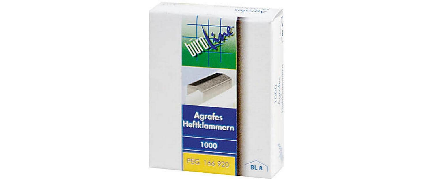 Büroline Heftklammer BL8 1000 Stück 2